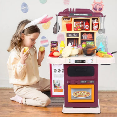 ROLE-PLAY KITCHEN COOKING PLAY SET - 64 PCS